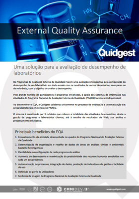 brochura External Quality Assurance da Quidgest
