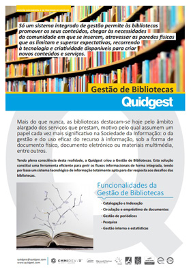 brochura Gestão de Bibliotecas da Quidgest