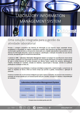 brochura Laboratory Information Management System da Quidgest