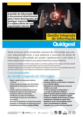brochura Gestão Integrada de Informação da Quidgest