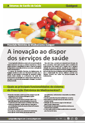 brochura Prescrição Eletrónica de Medicamentos da Quidgest